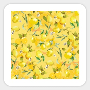 Watercolor lemons 4 Sticker